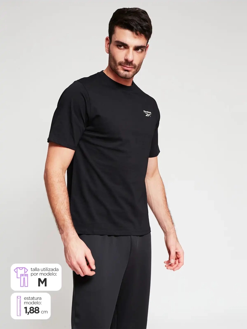 POLERA HOMBRE REEBOK ALGODÓN SMALL LOGO