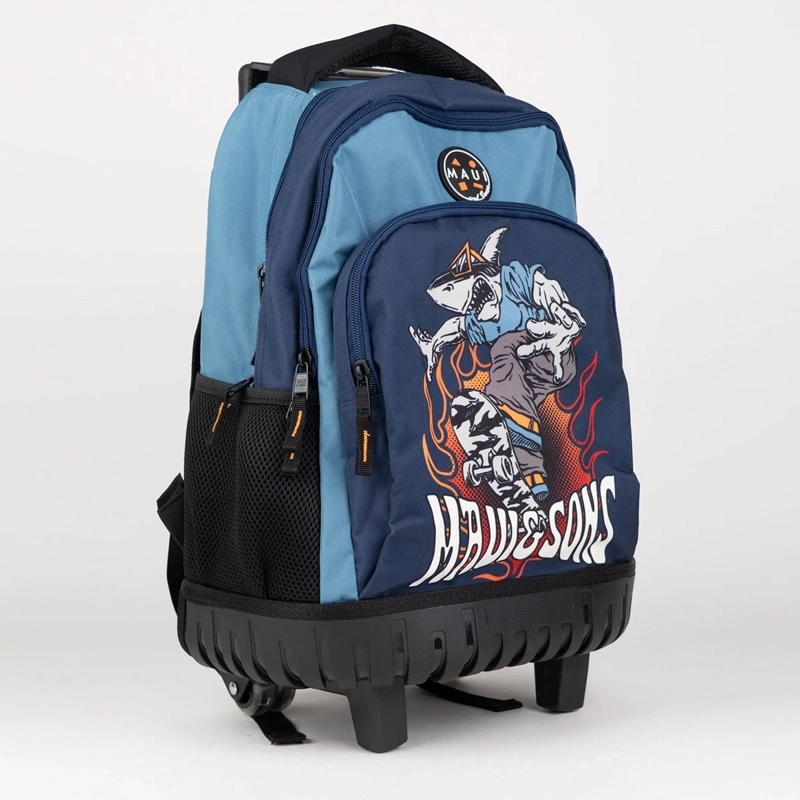 MOCHILA CON RUEDAS MAUI & SONS 5AM157-KC AZUL