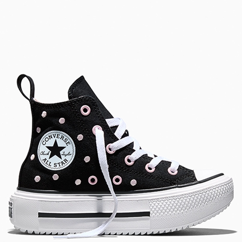 ZAPATILLAS NIÑO CONVERSE URBANAS NEGRO CHUCK TAYLOR ALL STAR LIFT DOUBLE STACK
