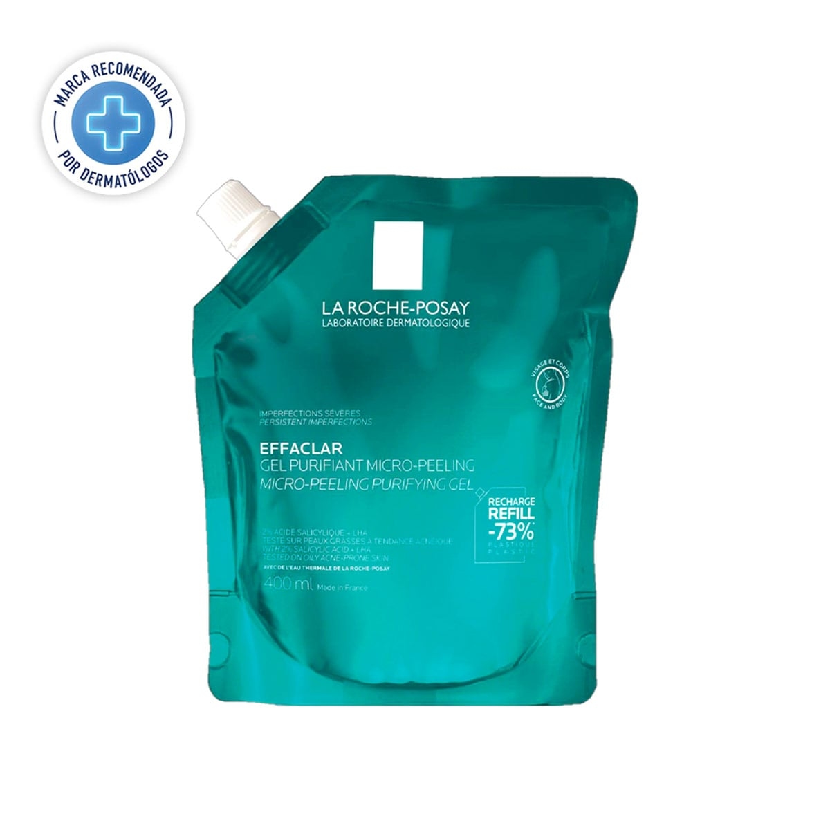 GEL MICROEXFOLIANTE LA ROCHE POSAY EFFACLAR REFILL 400ML