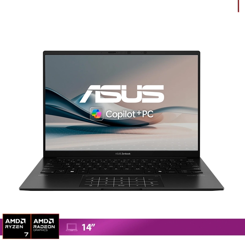 NOTEBOOK ASUS ZENBOOK 14 UM3406GA-QL085W AMD RYZEN AI 7 16GB RAM 512GB SSD TOUCH 14”