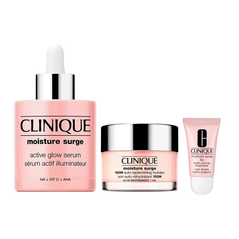 SET CLINIQUE ESENCIALES MOISTURE SURGE 50ML 30ML 10ML