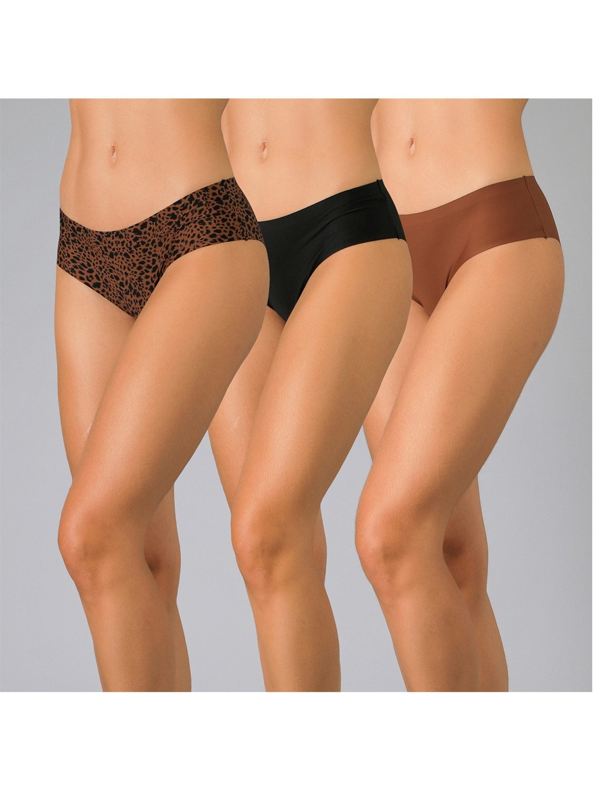 PACK 3 CALZONES PANTALETA FLORES MICROPRINT BONDED