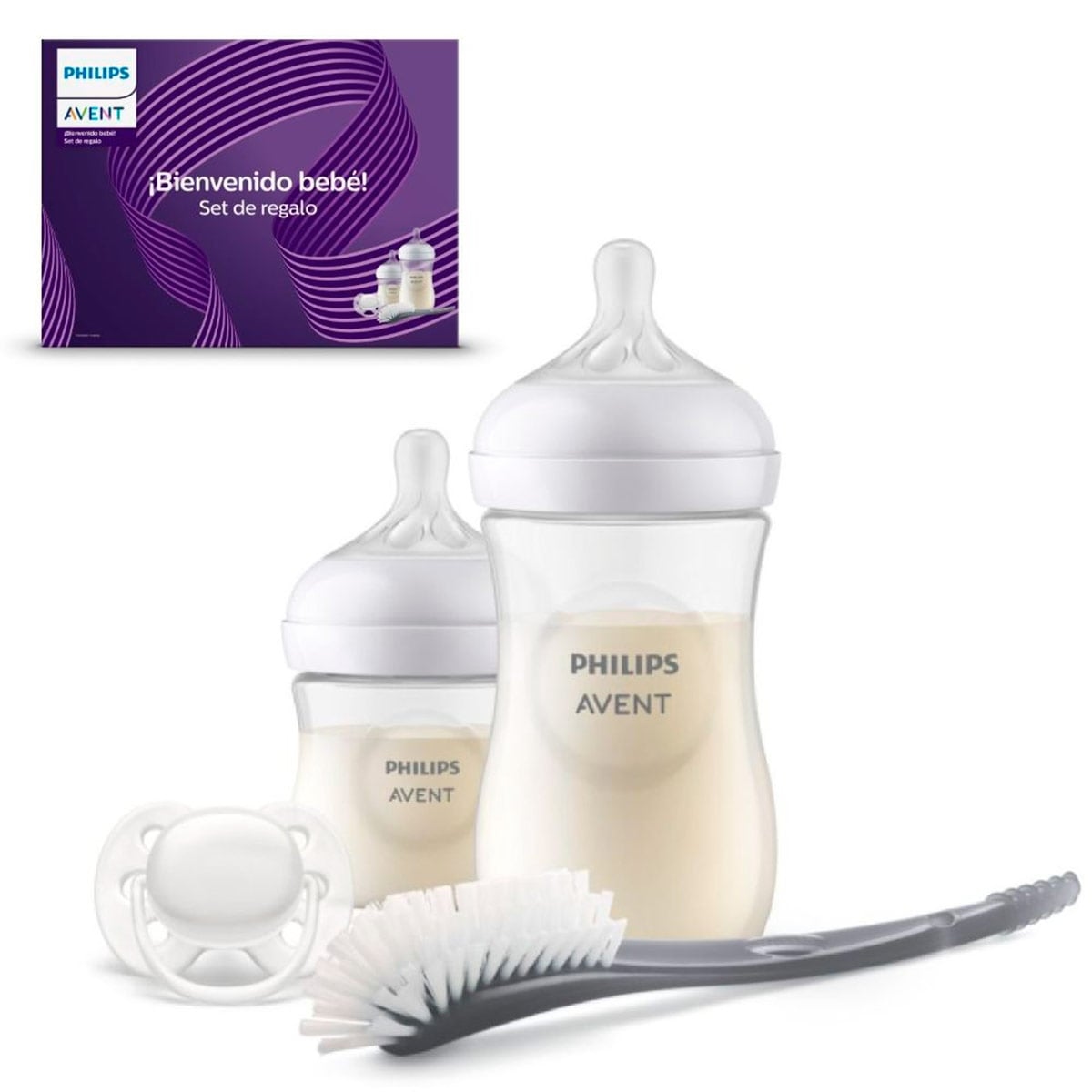 SET MAMADERA AVENT NATURAL 3.0 BIENVENIDO BEBÉ