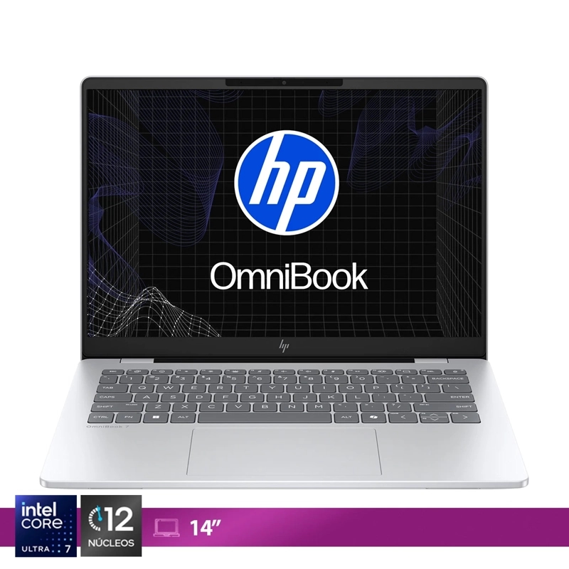 NOTEBOOK HP OMNIBOOK 14-FR0070LA INTEL CORE ULTRA 7 16GB RAM 1TB SSD 14”