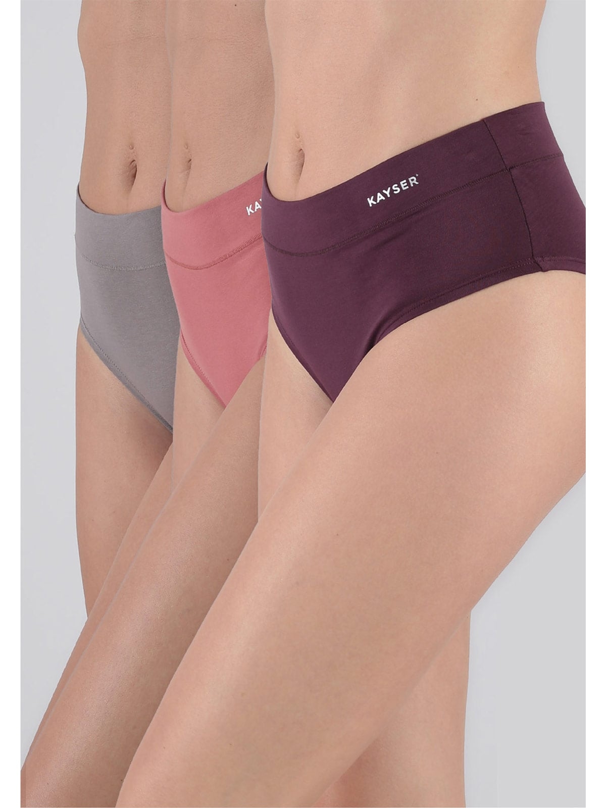 CALZÓN KAYSER PACK X3 ALGODÓN HI-LEGGS