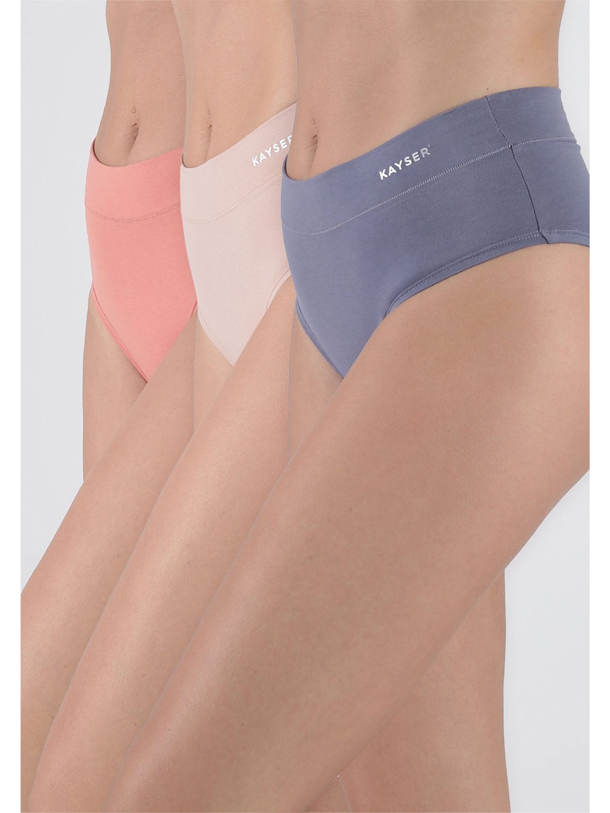 CALZÓN KAYSER PACK X3 ALGODÓN HI-LEGGS