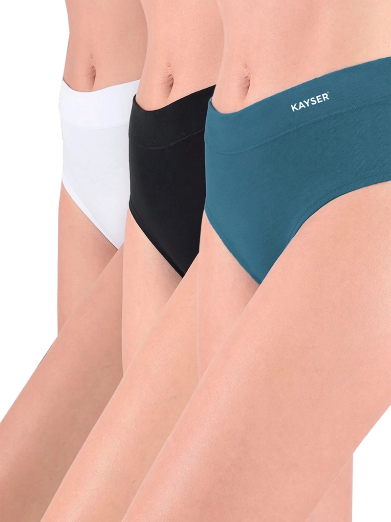 CALZÓN KAYSER PACK X3 ALGODÓN HI-LEGGS
