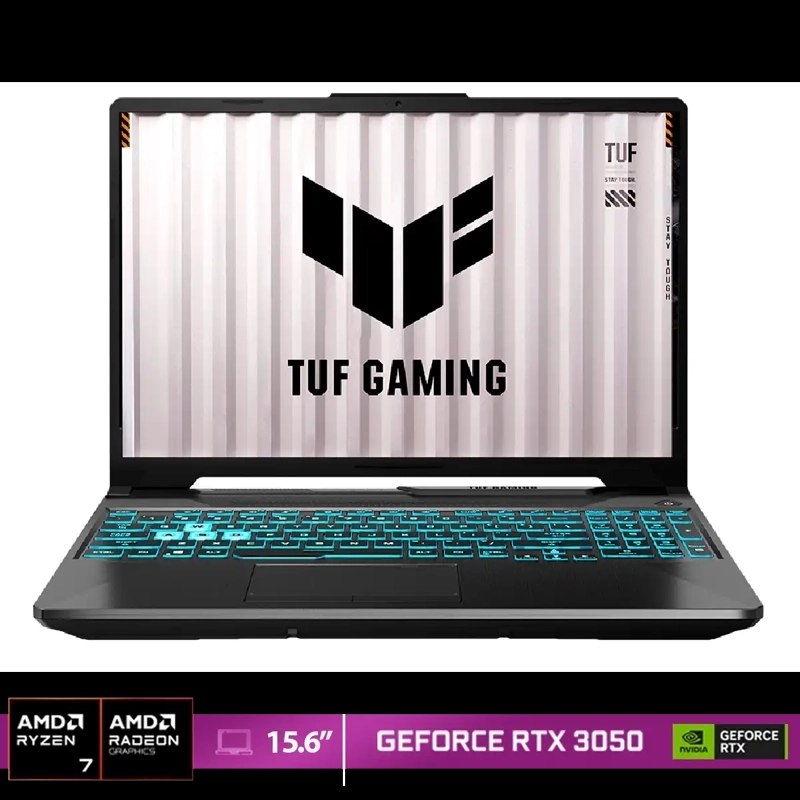 NOTEBOOK ASUS TUF GAMING A15 FA506NCQ-HN020W AMD RYZEN 7 8GB RAM 512GB SSD NVIDIA RTX 3050 15.6”
