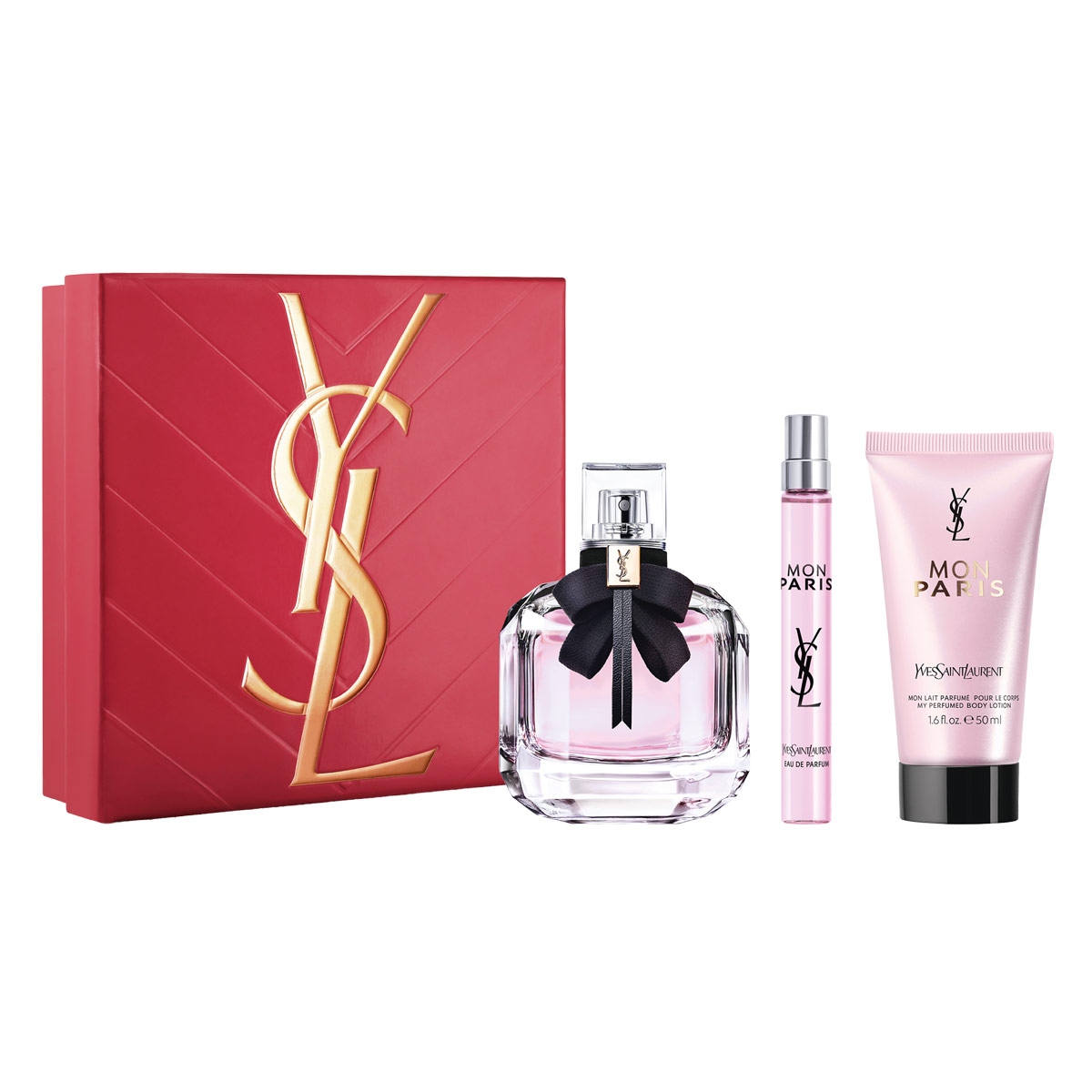Yves Saint Laurent MON PARIS セット SET PERFUME YVES SAINT LAURENT MON PARIS MUJER EDP 90 ML + 10 ML +