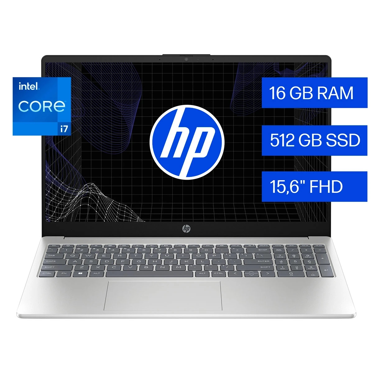 NOTEBOOK HP 15-FD0273LA INTEL CORE I7 16GB RAM 512GB SSD 15.6"