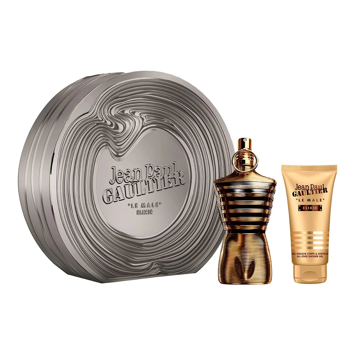 ESTUCHE PERFUME HOMBRE JEAN PAUL GAULTIER LE MALE ELIXIR PARFUM 125ML+GEL DE BAÑO 75ML