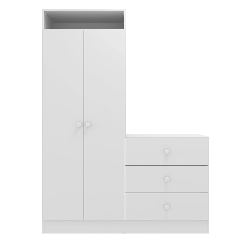 ARMARIO KIDSCOOL PIMPOLHO CON CÓMODA BLANCO