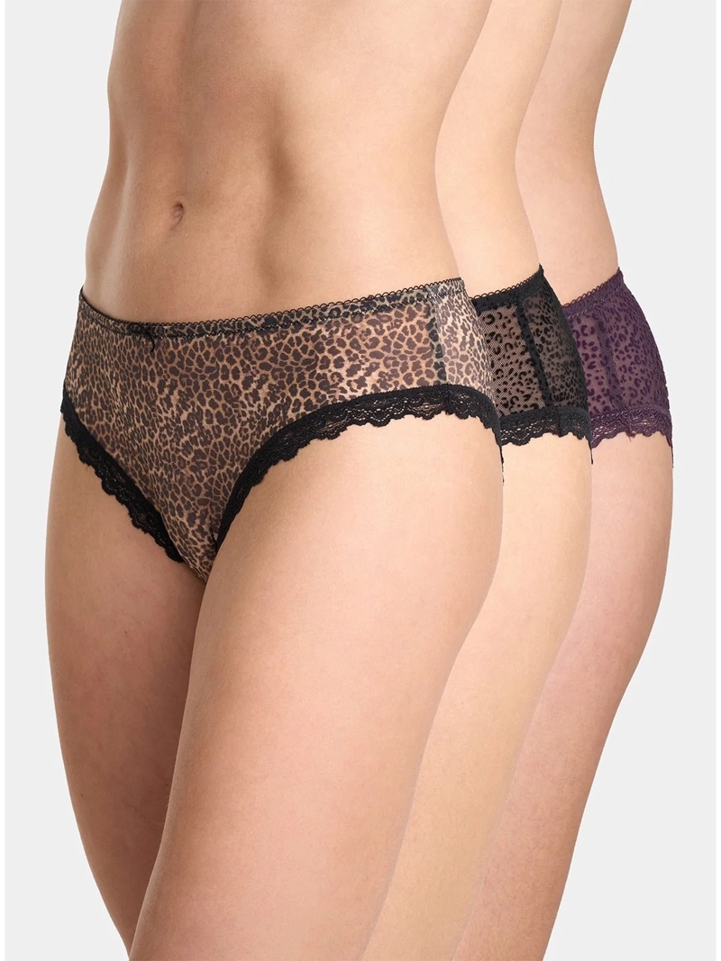 CALZÓN PALMERS PACK X3 ENCAJE PANTALETA