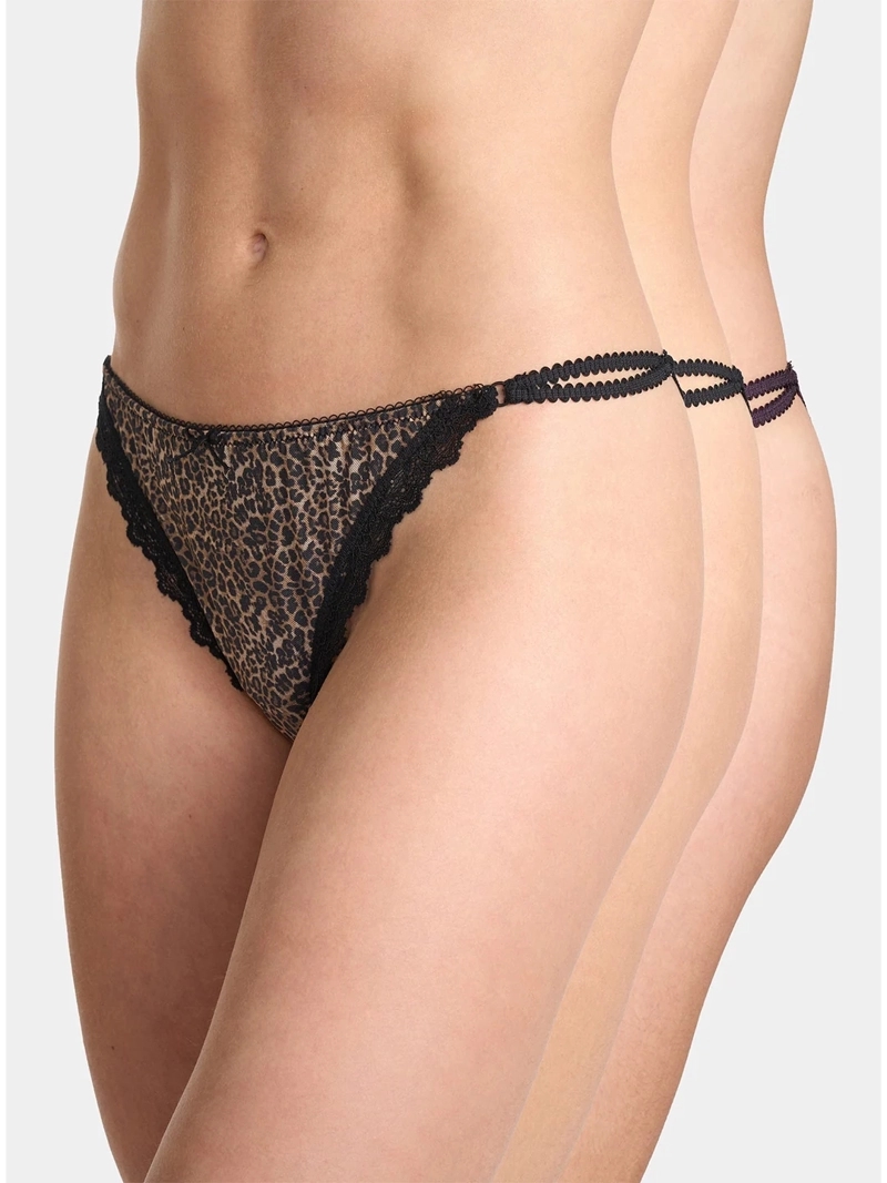 CALZÓN PALMERS PACK X3 ENCAJE BIKINI