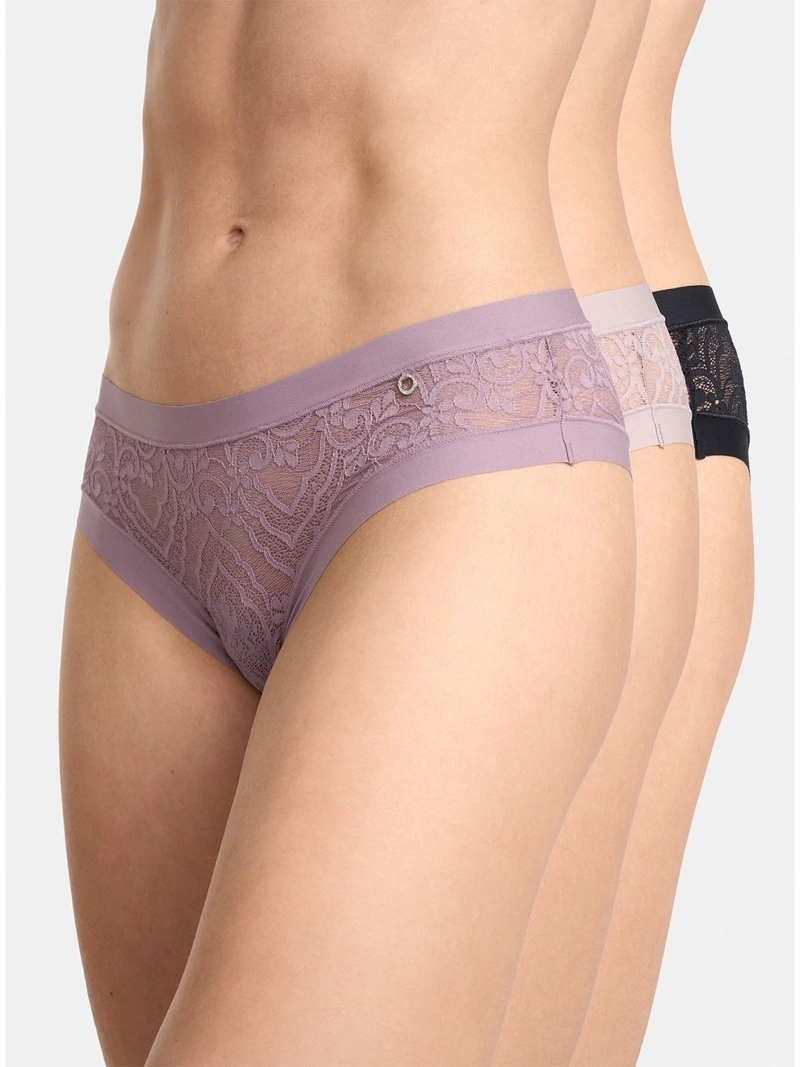 CALZÓN PALMERS PACK X3 ENCAJE PANTALETA