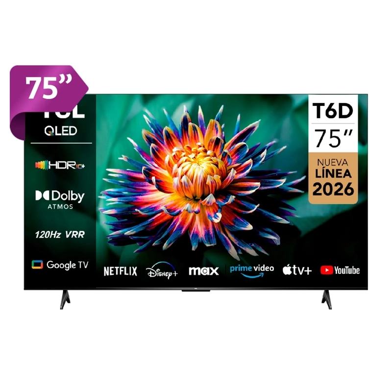 SMART TV TCL QLED 4K UHD 75” T6D