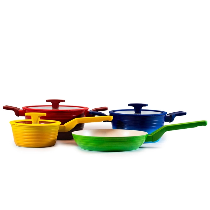 BATERÍA DE COCINA BÖRKEN COLORS 7 PIEZAS 