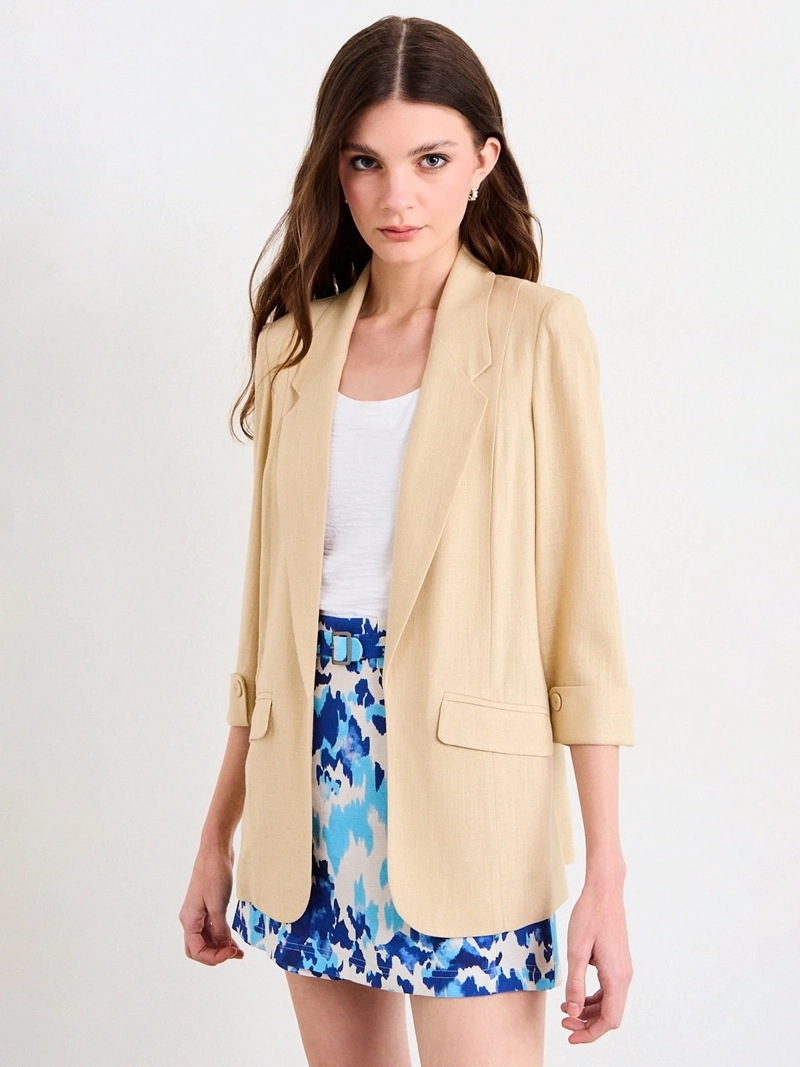 BLAZER MUJER IO LIVIANO ROLL UP