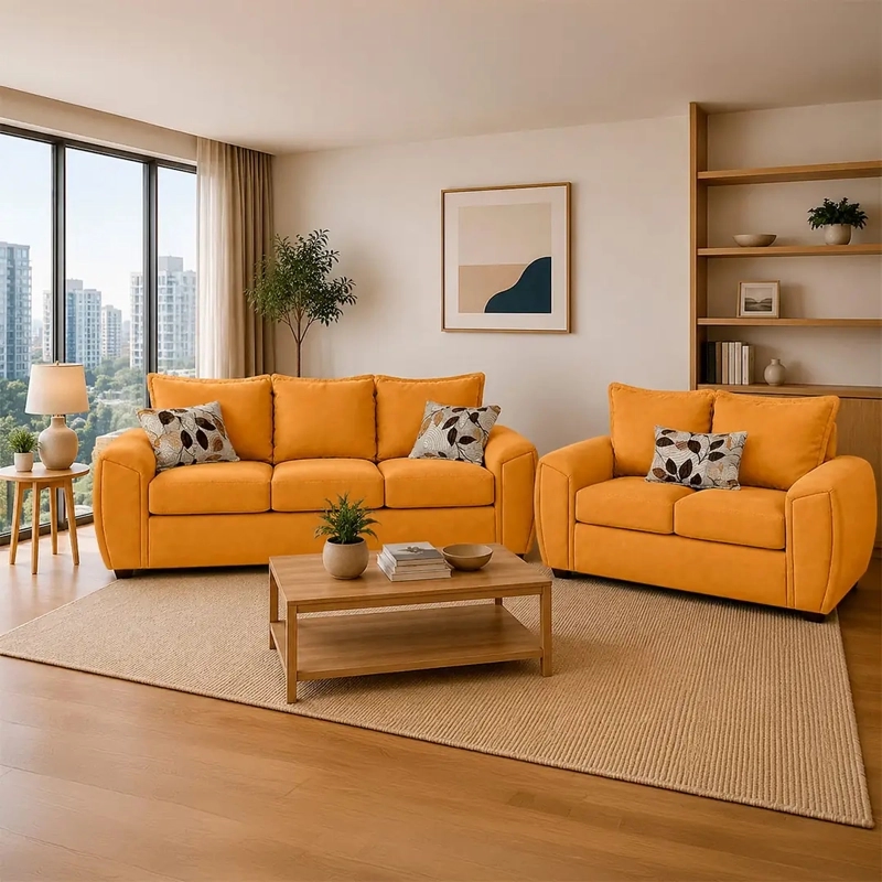 JUEGO DE LIVING ELEGANT DETAIL HOUSTON TELA 3-2
