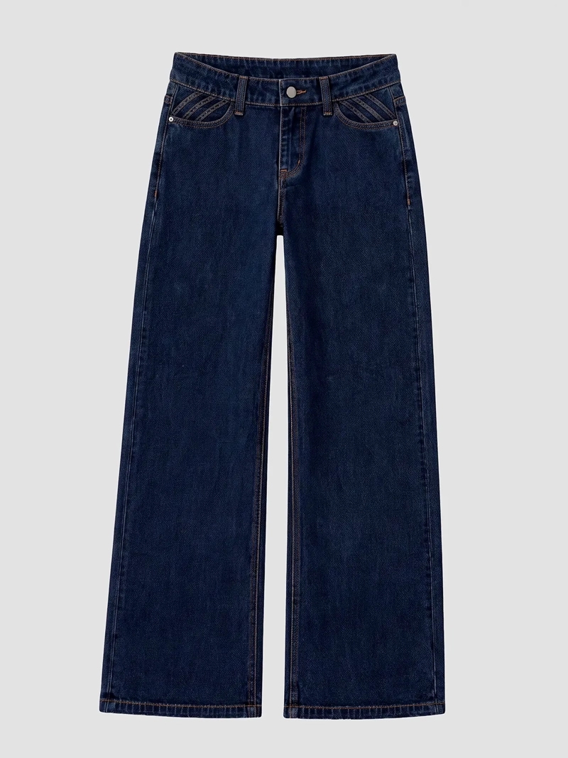 JEANS MUJER RAINDOOR ALGODÓN PLISADO