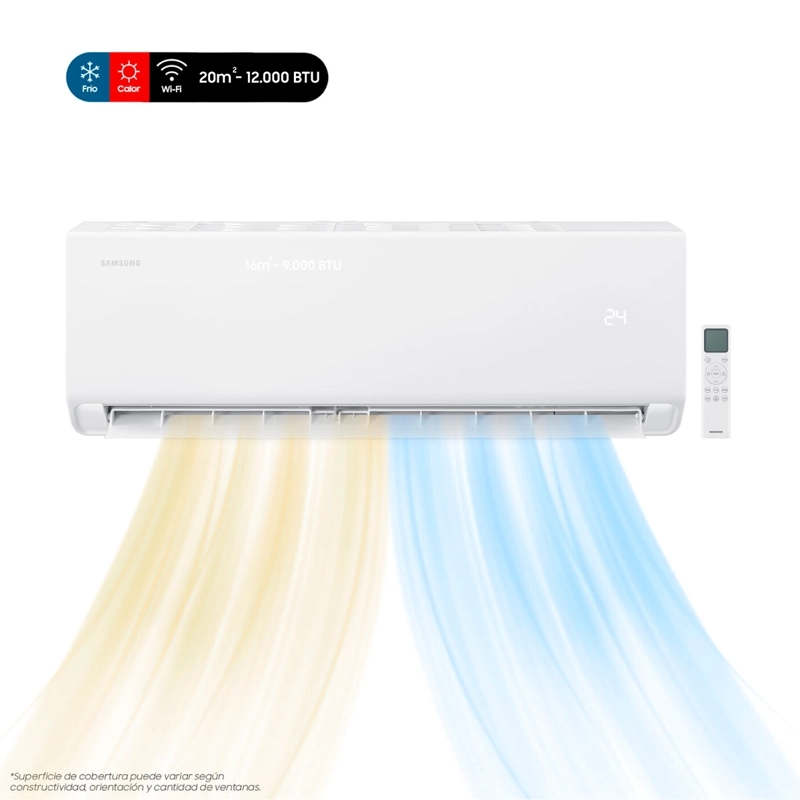 AIRE ACONDICIONADO SPLIT SAMSUNG ESSENTIAL INVERTER 12000 BTU