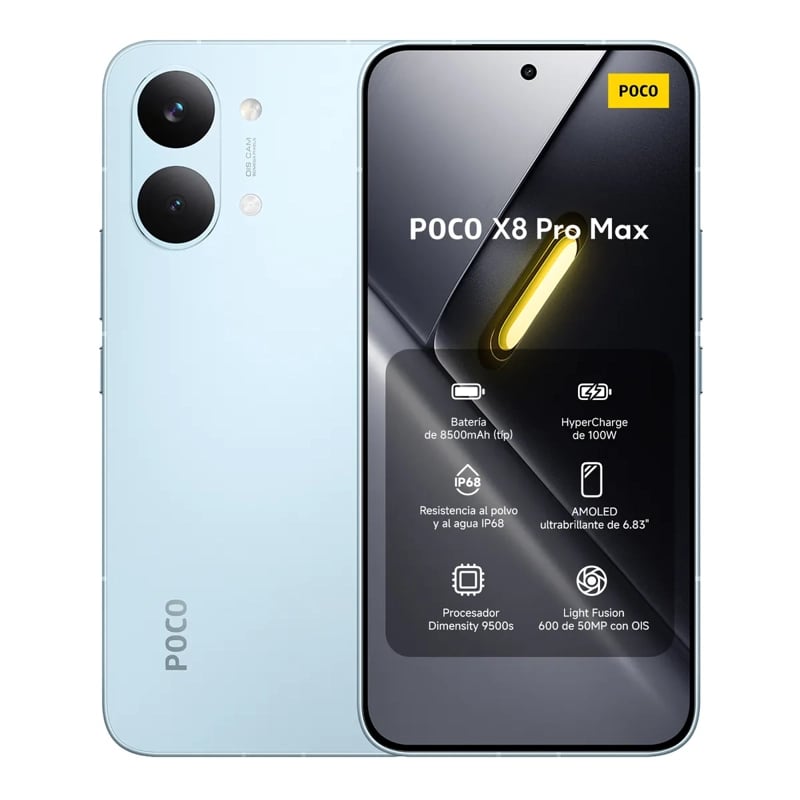 XIAOMI POCO X8 PRO MAX 5G 12GB RAM+ 512GB IP68 RESISTENTE AGUA NFC
