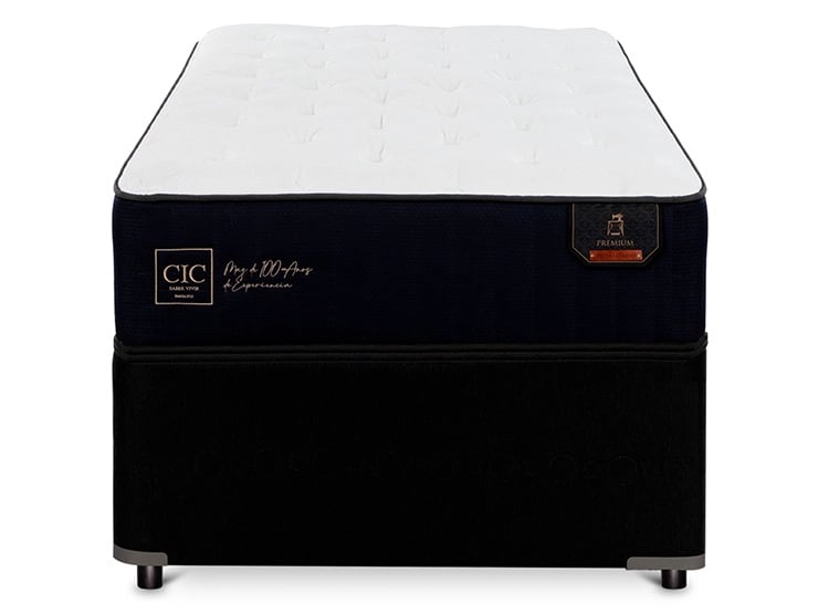 JUEGO DE DORMITORIO CIC CAMA BOX SPRING NEW ORTOPEDIC B5 1.5