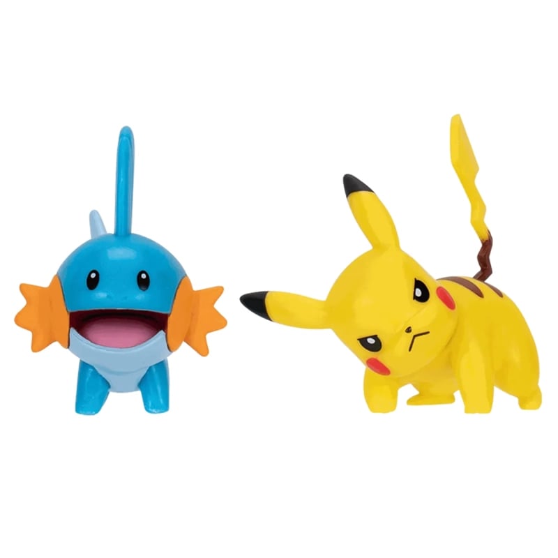 Pokémon Battle Figure 2 Pack Magby & Squirtle - Figurines Articulées Et Détails Authentiques