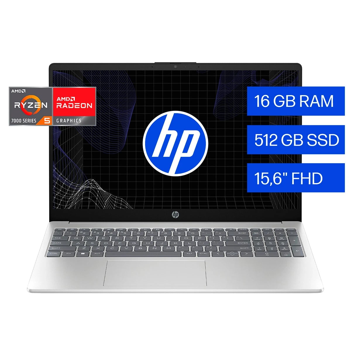 NOTEBOOK HP 15-FD0063LA INTEL CORE I7 16 GB RAM 512 GB SSD 15.6