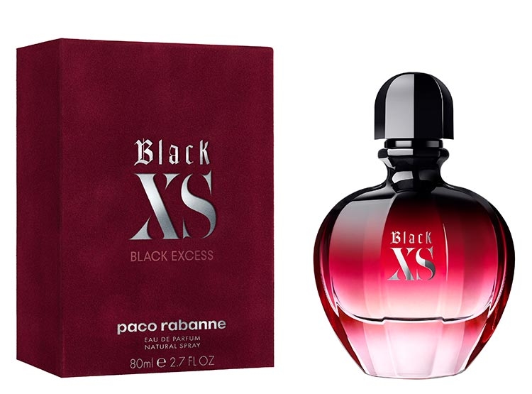 PERFUME RABANNE BLACK XS FOR HER MUJER EDP 80 ML