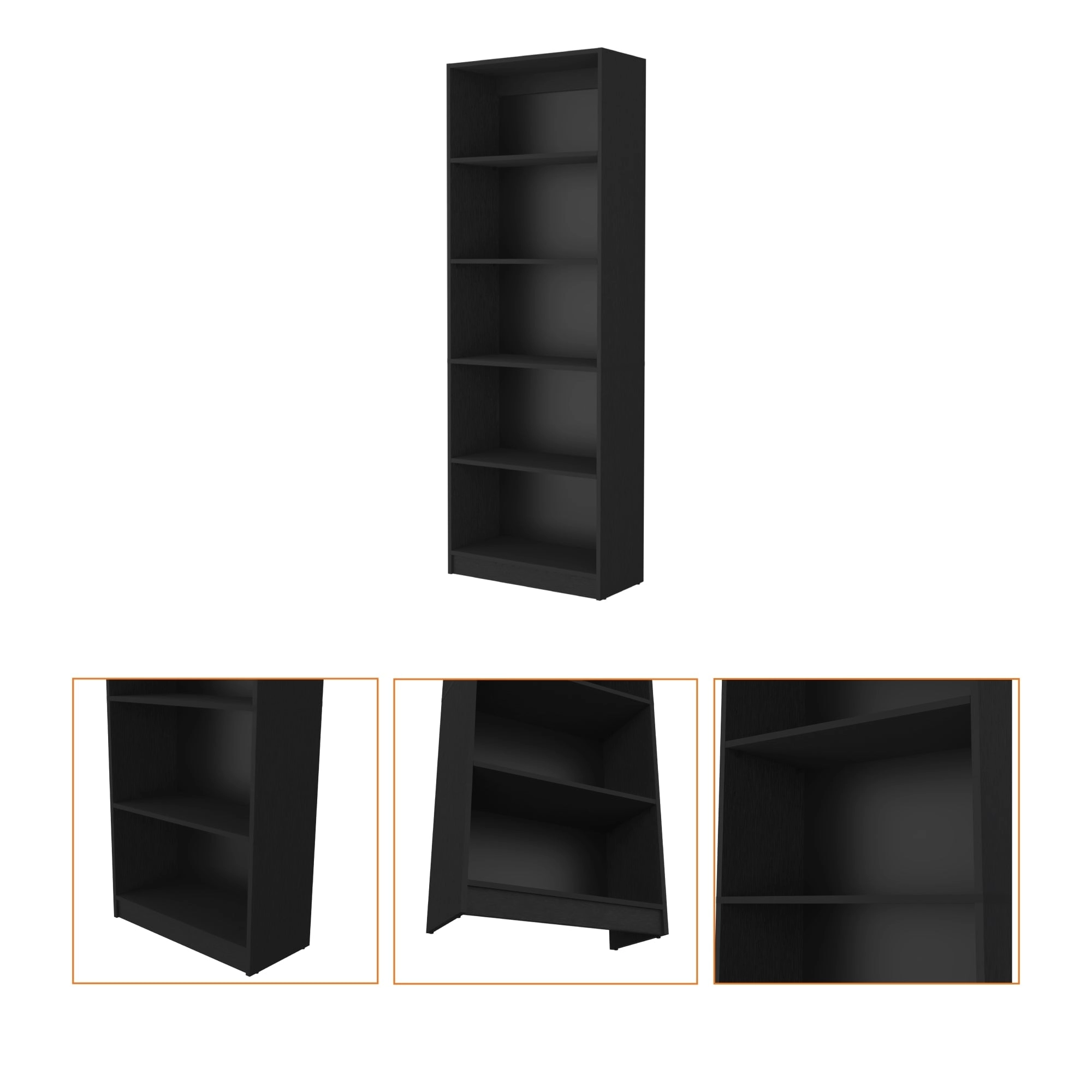 ESTANTE HOME-E M3 5 NIVELES WENGUE