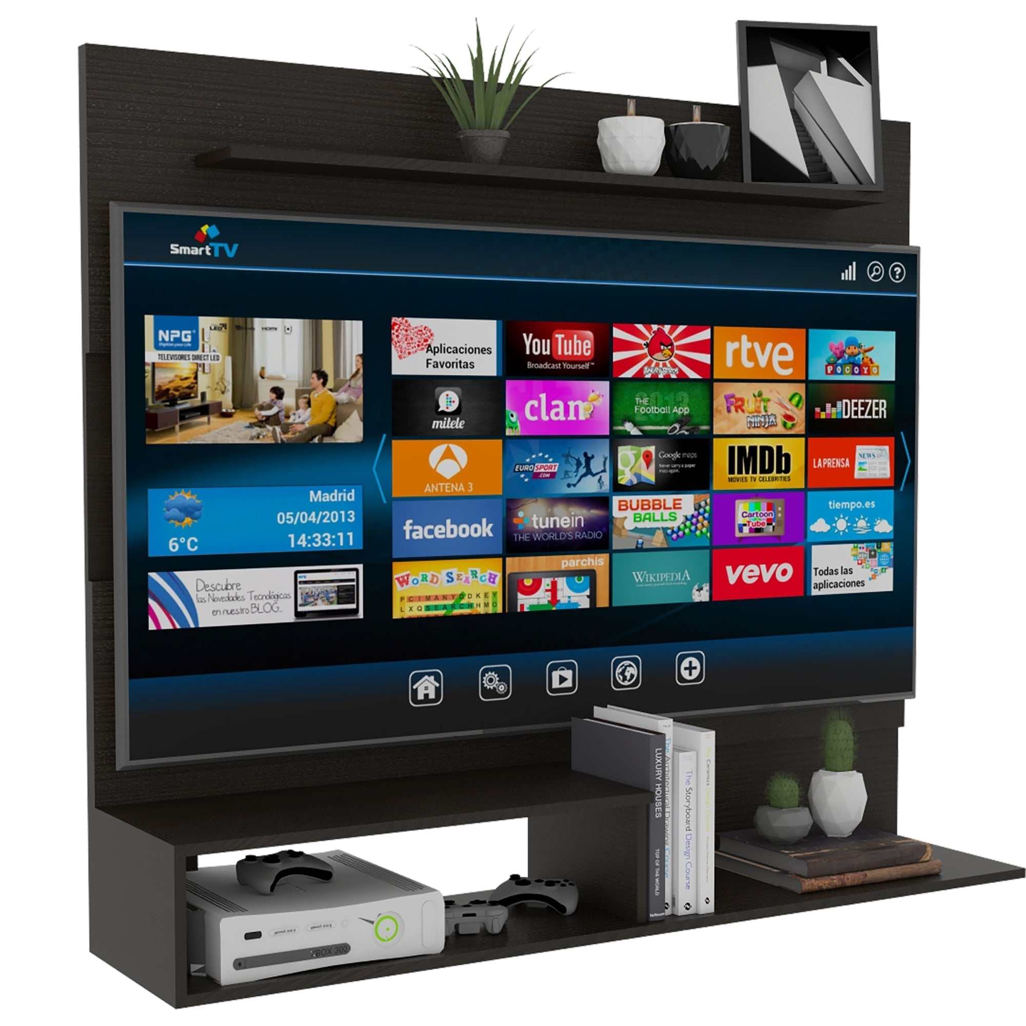 PANEL TV 55' BEIJING 120X140X31,5 CM WENGUE