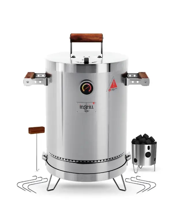 BARRIL PARRILLA AHUMADOR Y ASADOR INGRILL MINI BASIK