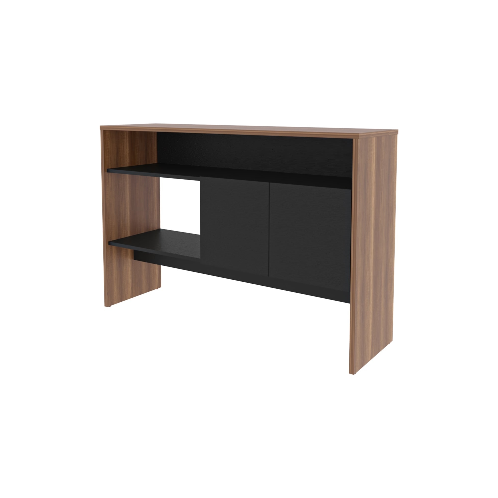 ARRIMO FMFURNITURE MUEBLE 2 PUERTAS 80X120X35 CM FM 002C CLARO NEGRO CAFE