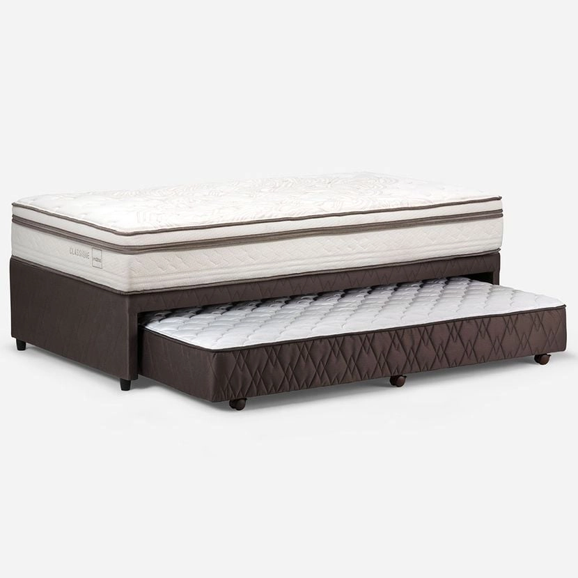 DIVÁN ROSEN CAMA CLASSIQUE MADERA BLANCO + 1.5 PLAZAS 105 X 200 CM