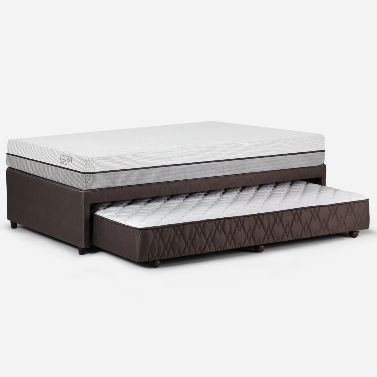 DIVÁN ROSEN CAMA PRATTA 1.5 PLAZAS MADERA GRIS 105 X 200 CM
