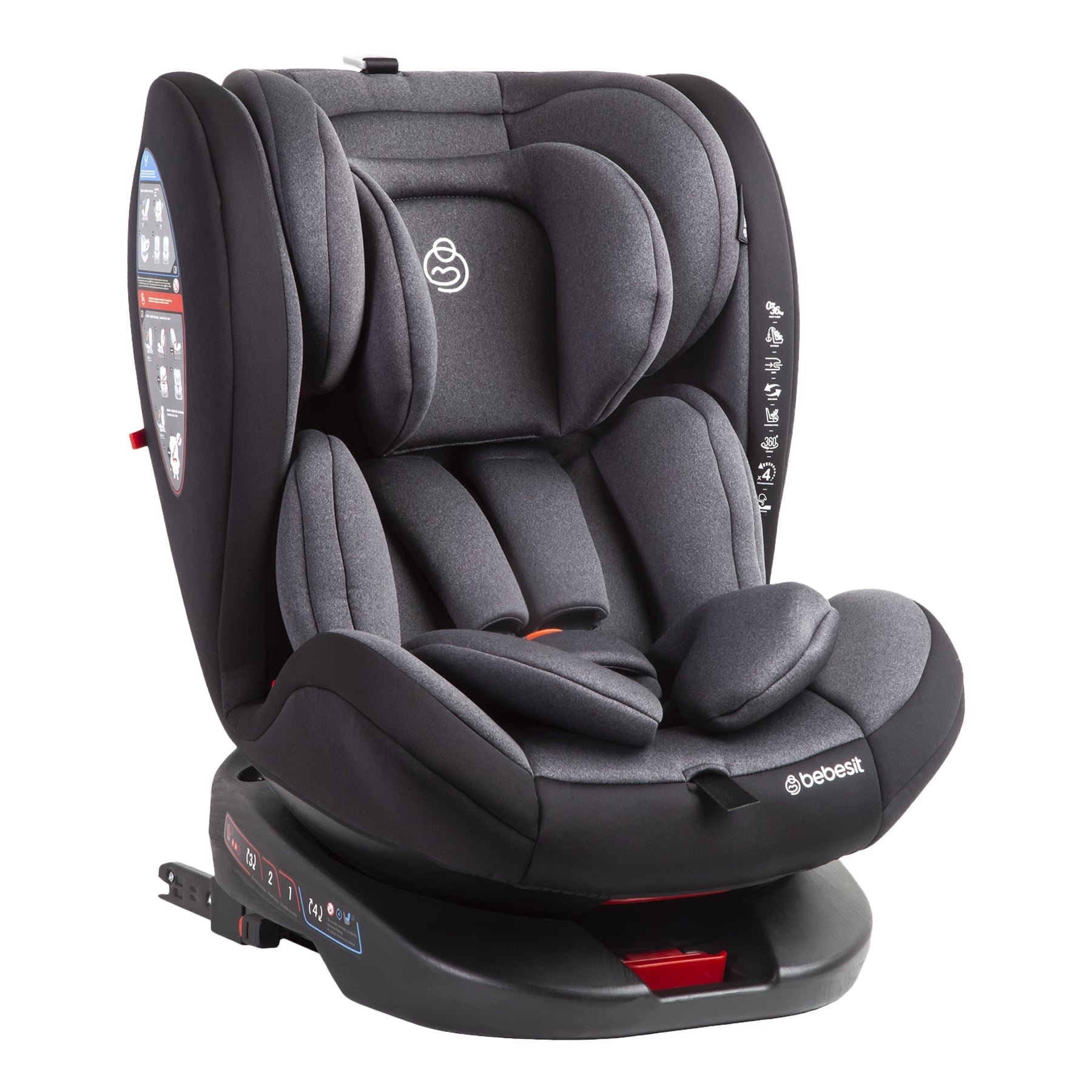 SILLA DE AUTO SATURN DARK GREY