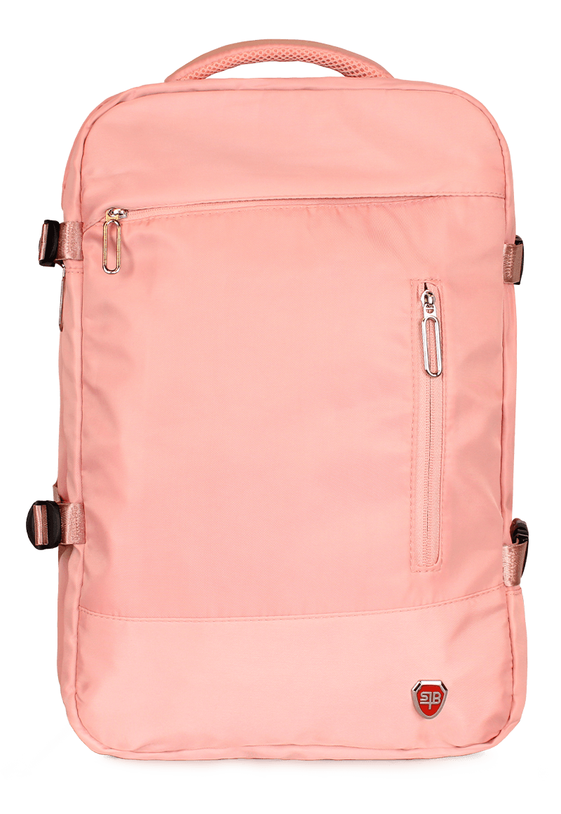 MOCHILA DE VIAJE VIRAL ROSADA CON USB SWISS BAG