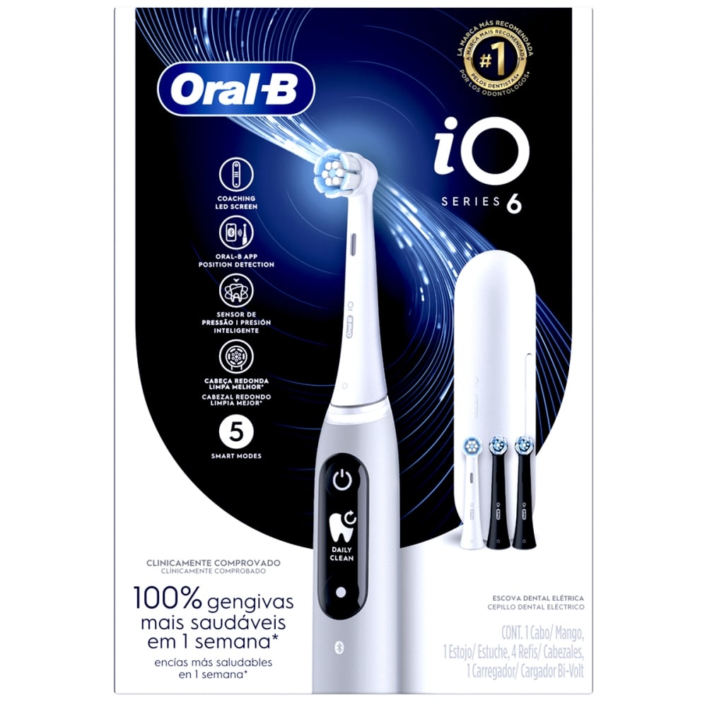 CEPILLO DE DIENTES ELÉCTRICO ORAL-B IO 6 + 4 REPUESTOS