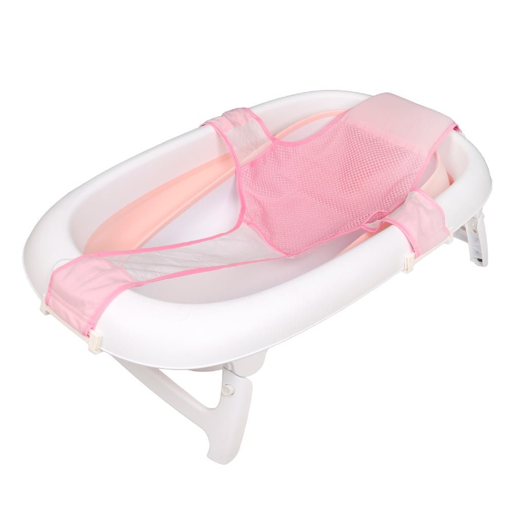 BAÑERA CON HAMACA ROSADA INFANTI