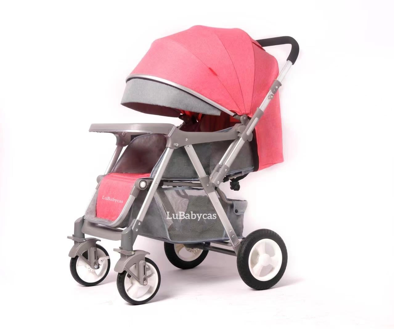 COCHE PASEO LUBABYCAS REVERSIBLE RUBIK ROSADO