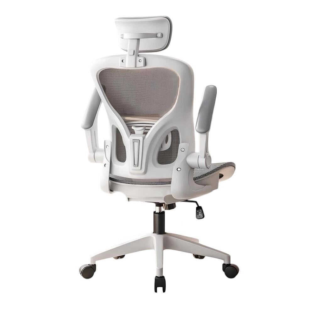 SILLA ESCRITORIO LUBABYCAS W901 ACERO INOXIDABLE GRIS CON APOYA CABEZA