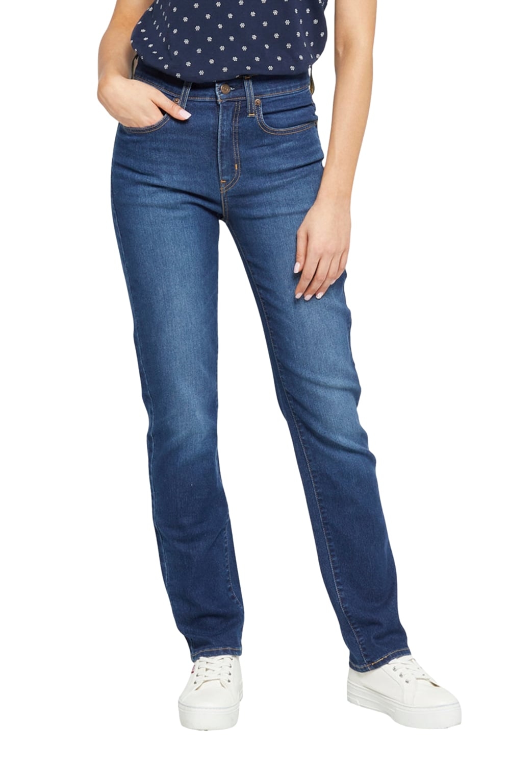 JEANS MUJER 724 HIGH RISE STRAIGHT AZUL LEVIS 18883-0304