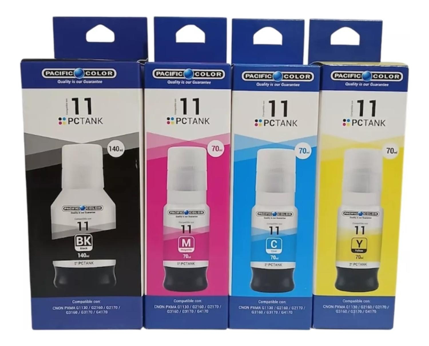 PACK TINTAS COMPATIBLE PARA GI-11 G-2160/G-3160 N/M/C/Y