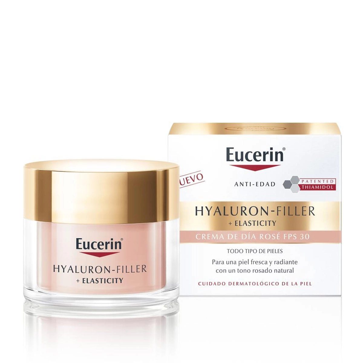 CREMA FACIAL DE DÍA EUCERIN HYALURON FILLER + ELASTICITY ROSÉ SPF30 CON THIAMIDOL 50 ML